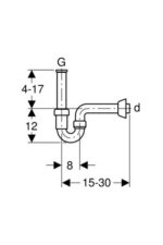Geberit Lavabo Sifonu U Tipi - Görsel 2