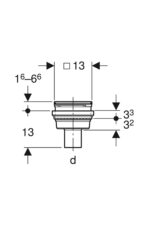 Geberit Varino Yer Süzgeci D50 - Görsel 2
