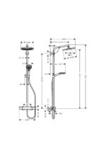 Crometta S Duş kolonu 240 1 Jet - Görsel 2
