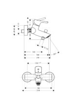 Talis S Tek Kollu Banyo Bataryası Aplike - Görsel 2