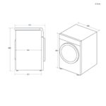 HWD100-BD14397U1 10 KG YIKAMA KAPASİTESİ, 6 KG KURUTMA KAPASİTESİ, A ENERJİ SINIFI, 1400 DEV/DAK., DİRECT MOTİON MOTOR, OTOMATİ - Görsel 2
