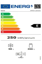 HPR5718ENMX 2 KAPILI, E ENERJİ SINIFI, 464 L, TOTAL NO FROST, MYZONE BÖLMESİ, HUMİDİTY ZONE NEM BÖLMESİ, DAYLİGHT İÇ AYDINLATMA - Görsel 2