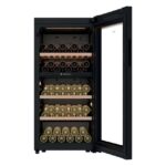 Haier HWS111GDGH1 şarap dolabı FSC kayın ahşap rafları