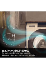 HW90-BP14357U1TR X5 Serisi 9 kg 1400 Devir A Sınıfı Wi-Fi Bağlantılı Çamaşır Makinesi Beyaz - Görsel 5
